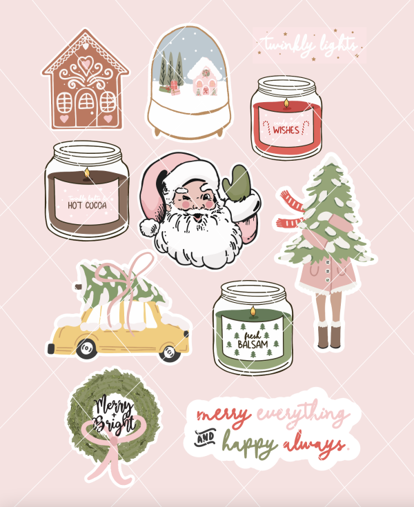 Christmas Stickers 2022 - Kayla Makes